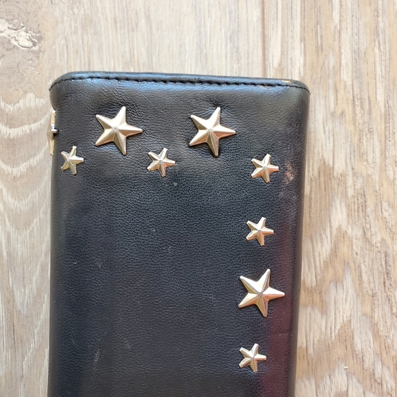 Jimmy Choo Star Studded Leather  Wallet - Picture 6 of 15